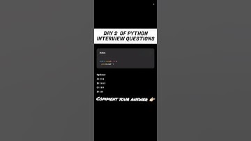 Day 2 | Python Interview Questions & Answers #shorts #shortvideo #ytshorts #hits #effectking #music