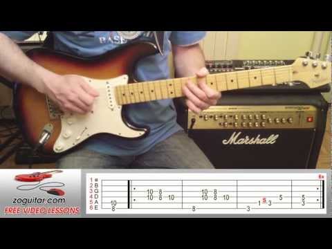 How To Play Sharp Dressed Man By ZZ Top On Guitar (intro Riff + TAB)