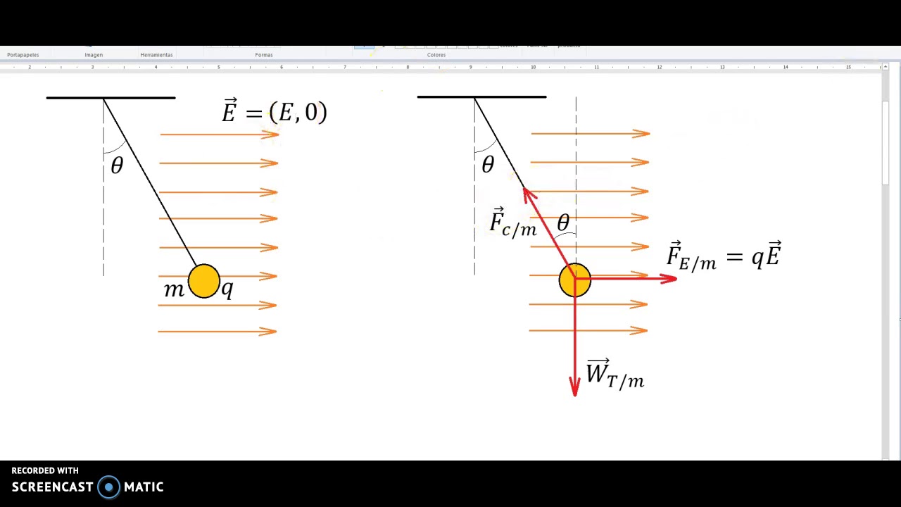 recoger Melódico imitar Carga Eléctrica en equilibrio de fuerzas. Cuerda. - YouTube