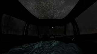 Instant Sleep _ Heavy Rain & Distant Thunder on a Cozy Car in the Forest at Night 🌧️😴Car Camping