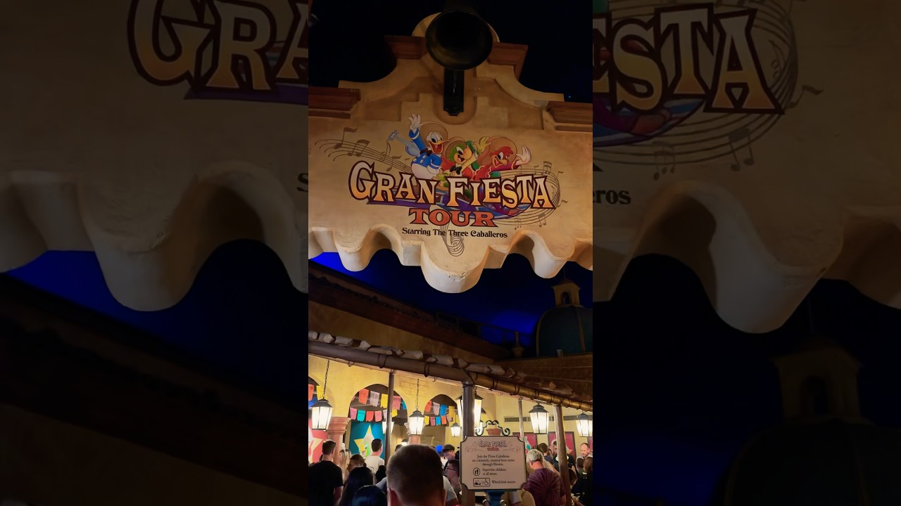 The Gran Fiesta Tour Starring the Three Caballeros 🇲🇽🦆🛶 #disneyparks #epcotdisney