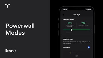 Powerwall Modes | Tesla App for Energy