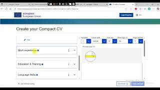 How to Create a europass cv