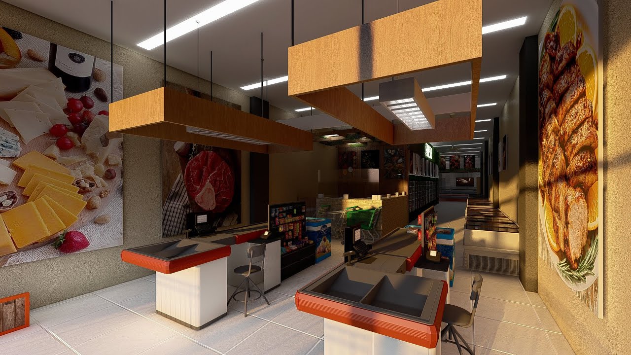 Meat🍖 Market Enterprise Interior design | space planning Proposed ...