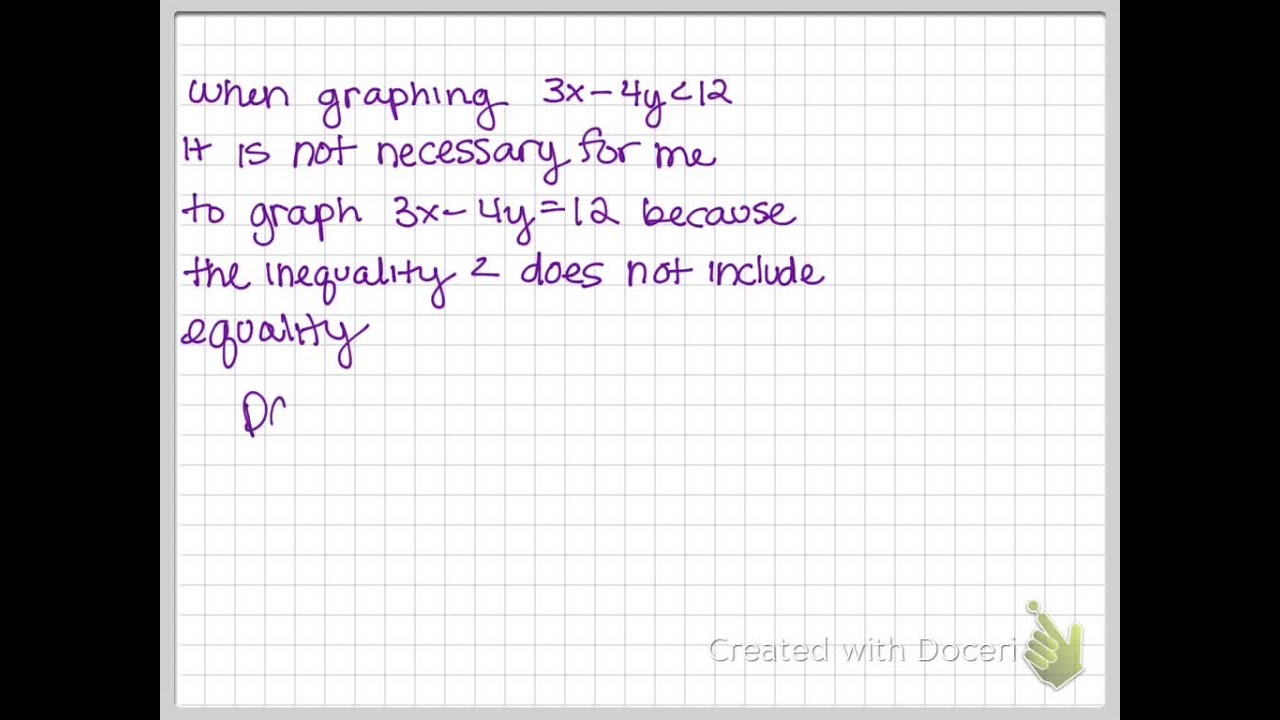 When Graphing 3 X 4 Y12 It s Not Necessary For Me To Graph The Linear When graphing 3 x 4 y12 it s not necessary for me to graph the linear