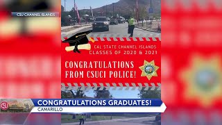 CSUCI graduates celebrated with drive-thru graduation, dancing