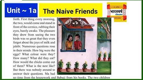 The Naive Friends || class 8 | English ||  Jcert  English | By bharatvarsh classes