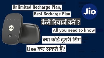 Jio fi router | Unlimited Recharge Plan | Best Recharge Plan | Airtel sim use | All you need to know