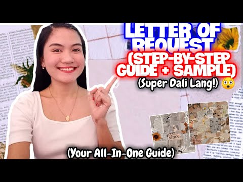 PAANO GUMAWA NG LETTER OF REQUEST? (STEP-BY-STEP GUIDE + SAMPLE) | NAYUMI CEE🌺