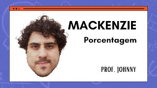 MACKENZIE | Uma pessoa pagou 20% de uma dívida. Se R$ 4368,00 correspondem... - Prof. Johnny