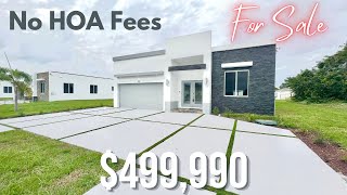 Modern New Construction Home FOR SALE with NO HOA FEES in Port St Lucie FL | South Florida New Homes