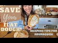 Shaping sourdough for better oven rise