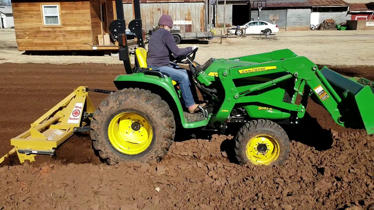 Tilling Our Small Garden With 3032e Youtube