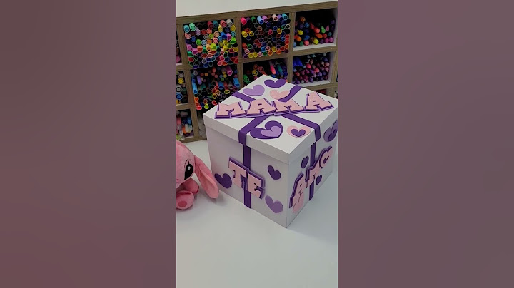 Caja sorpresa para el día de la madre 💜 Soy Maria Zapata #regalos #craft #diycraft #díadelamadre