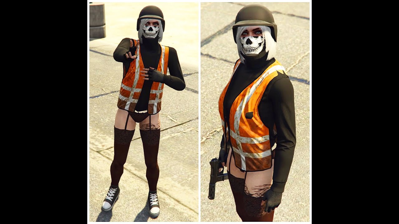 😍 Gta 5 гта 5 Modded Female Outfit Merge Components Stockings Trash TRANSFER tutorial PS4 XBOX