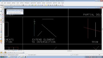 MicrostationV8I SS4 9.10 Trim to Element