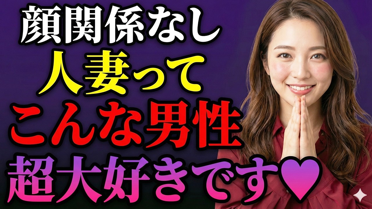 【顔関係なし❌】人妻が大好きになる男性の共通点７選