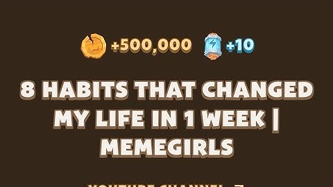 MEMEFI SECRET CODE 🔑 TASK | MEMEGIRLS | 8 HABITS THAT CHANGED MY LIFE IN 1 WEEK #memefi