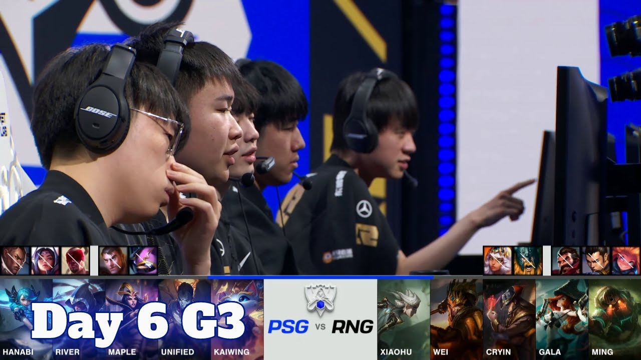 PSG vs RNG  Day 6 Group C S11 LoL Worlds 2021  PSG Talon vs Royal