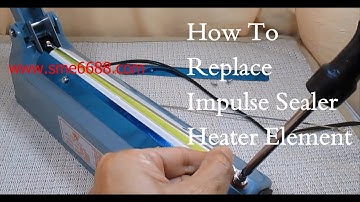 Disassemble impulse sealer replace heater element wire telfon belt