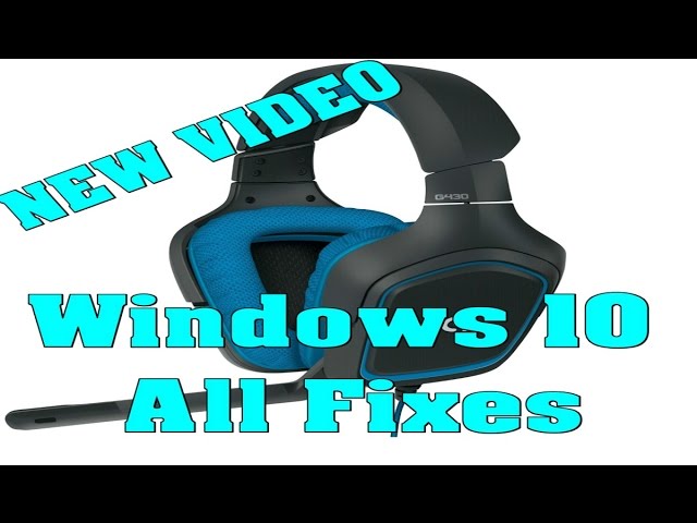 Tentacle Almægtig Venture Logitech G430 Windows 10 All Fixes - part I - YouTube