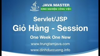 Java Servlet/JSP - Làm Giỏ Hàng bằng HttpSession Đơn giản