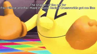 Pac-Village & Maze (Snippet) In Sonic Racing Crossworlds Got Me Like: