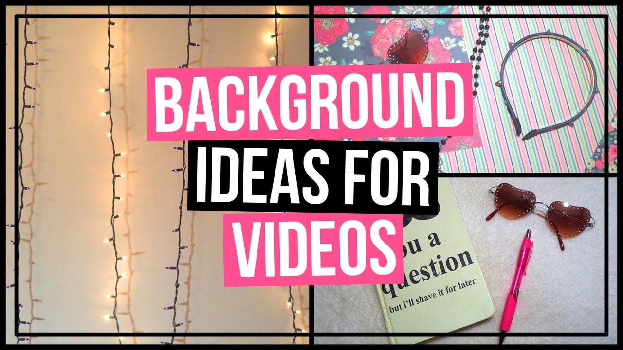 6 Easy Background & Backdrop Ideas for YouTube Videos on a Budget - YouTube