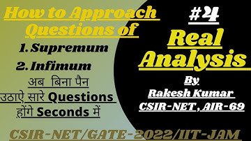 Supremum and infimum (short tricks) Real analysis  ll CSIR NETl GATE ll IIT JAM IITian Academy Sikar