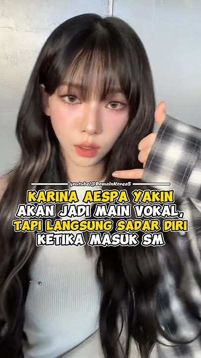 Karina Aespa yakin akan jadi main vokal, tapi langsung sadar diri ketika masuk SM #kpop #shorts