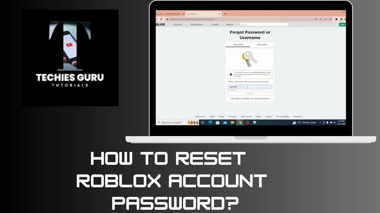 How to Reset Roblox Account Password? 