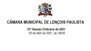 10ª Sessão Ordinária de 2021.