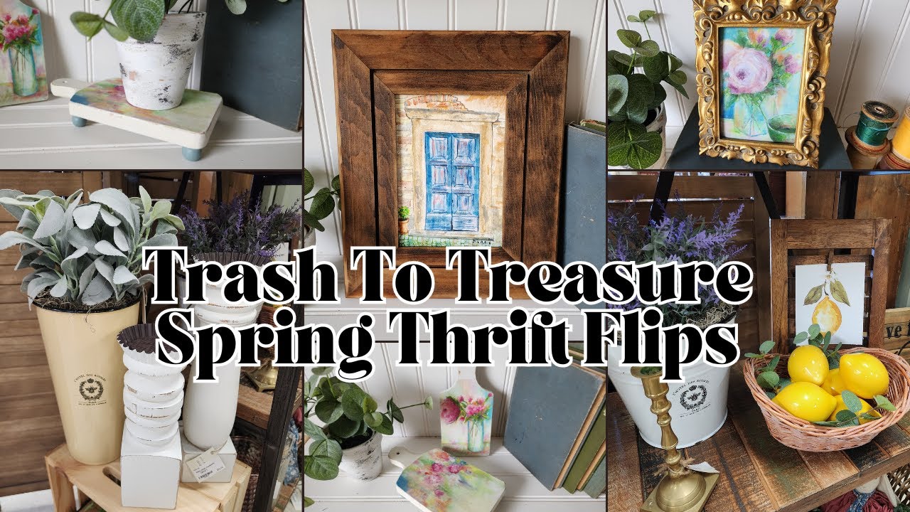 Spring Thrift Flips | Upcycled Spring Home Decor | Trash To Treasure ...