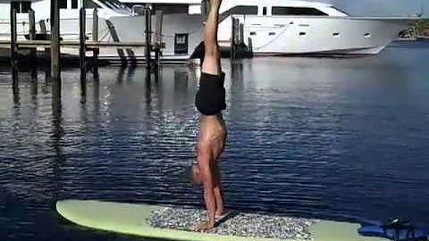 Craig Bassett - Handstands beach/paddle board