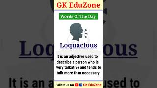 Words Of The Day - Loquacious shorts