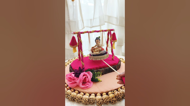 DIY Krishna Jhula with Pencils| Janmashtami decor | krishna decor