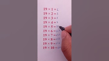 One Trick to Master the 19 Times Table! #mathtrick #mathematics #maths #mathstricks #mathematica