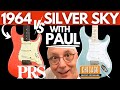 Paul reed smith plays a silver sky vs 1964 stratocaster live at cme
