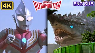 (4K) Ultraman Tiga Vs Geozark [ENG SUB]