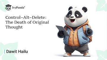 Control–Alt–Delete: The Death of Original Thought