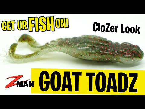 Zman Goat ToadZ Soft Plastic Topwater Bass Fishing Frog Lure 