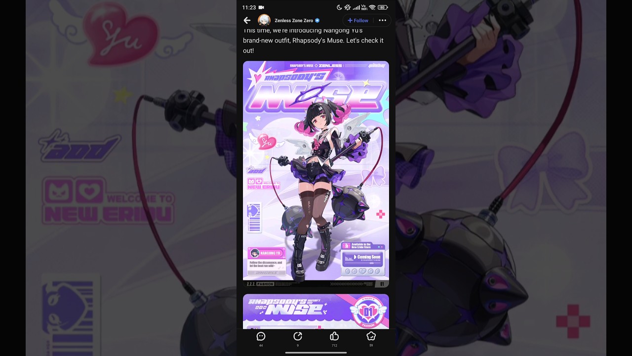 RHAPSODY'S MUSE | NEW OUTFIT SHOWCASE NANGONG YU ZENLESS ZONE ZERO
