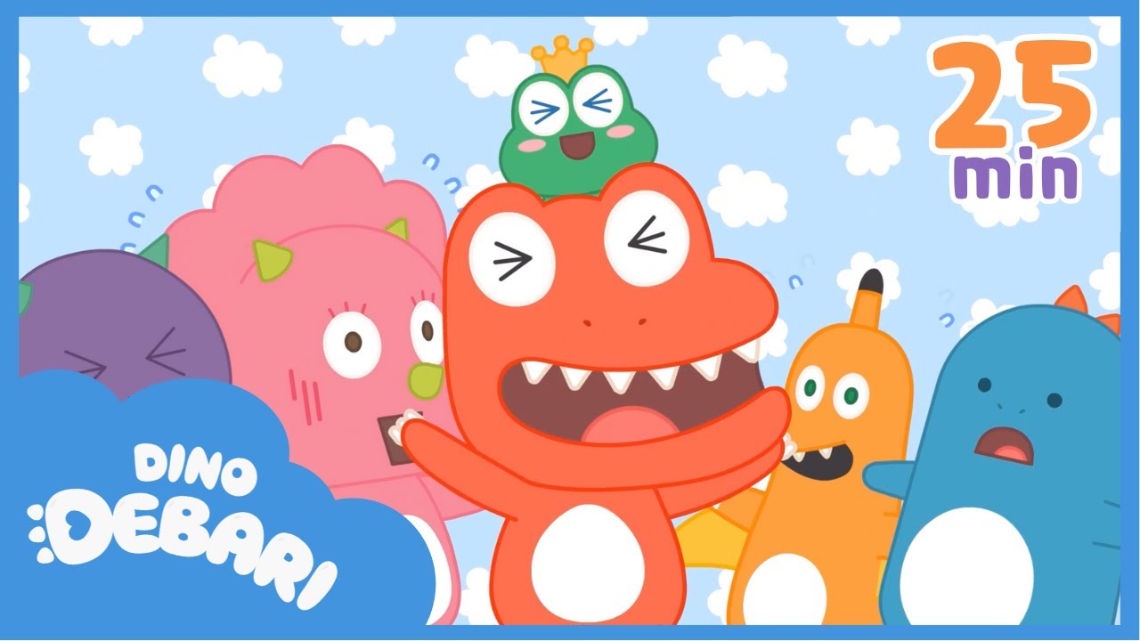 Dinosaurs Songs for Kids | Feelings & Emotions Compilation | Happy, Sad, Angry | DebariTV