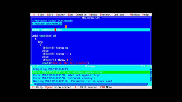 Chapter 13 Exception Handling (Handling Multiple Catch Statements)