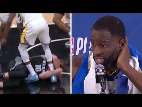 I guess leg grabs are ok! – Draymond Green on getting ejected for stepping on Sabonis | NBA on ESPN