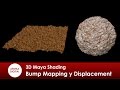 3D Maya 250 Relieve con Bump mapping y Displacement
