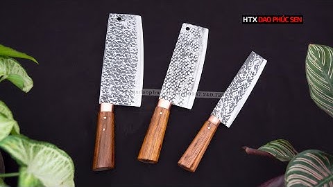 BỘ 3 DAO CHỐNG DÍNH BẢN VUÔNG TRUYỀN THỐNG - HÀNG CHUẨN CỦA HTX DAO PHÚC SEN