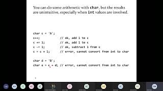 CISC 124 Lecture 05: char, Types, Strings