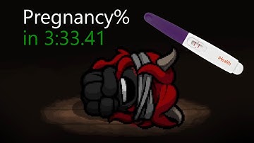 The Binding of Isaac Pregnancy% in 3:33.41