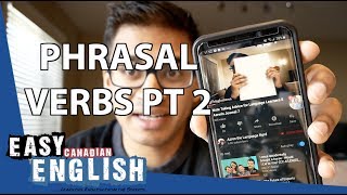 Phrasal verbs in English 2: turn up, turn down, hand in, put away, throw away | Super Easy English 7